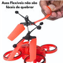 Mini Drone Recarregável Controle Remoto E Sensor - Cor aleatória