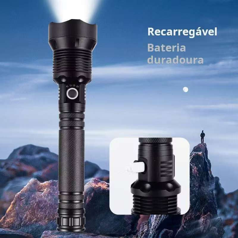 🔦 Lanterna Tática P90 Super Potente – Iluminação Remota de Alta Performance