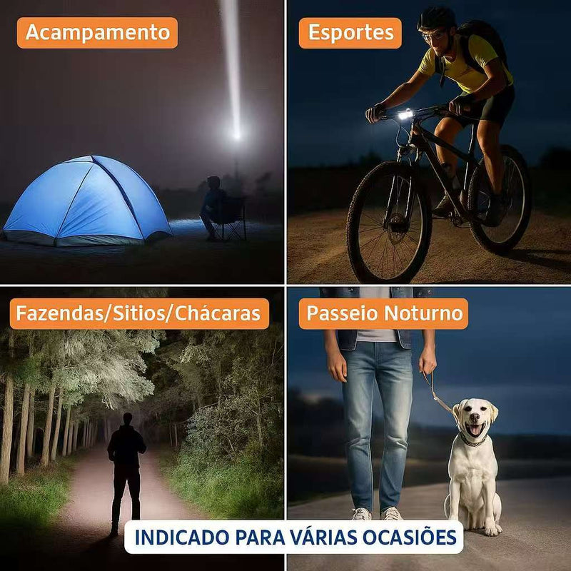 🔦 Lanterna Tática P90 Super Potente – Iluminação Remota de Alta Performance