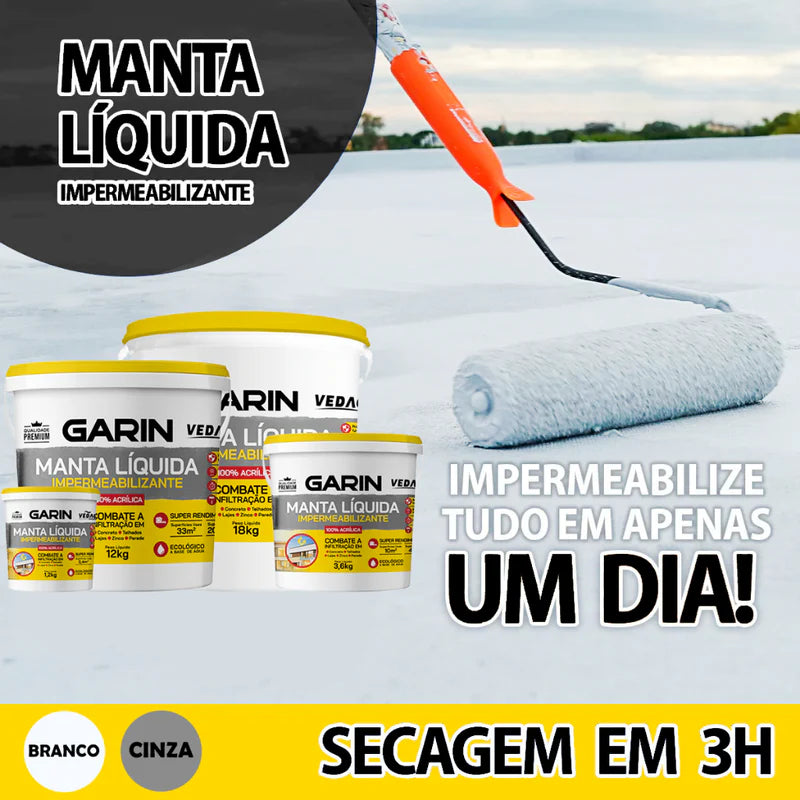 Manta Líquida Emborrachada Impermeabilizante (Compre 1 Leve 2 - BLACK FRIDAY)