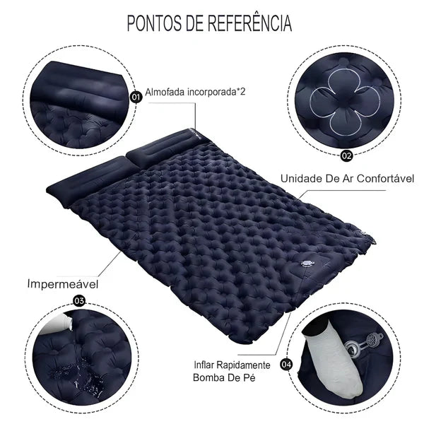 Colchão Inflável Duplo Premium - Direto da Fabrica