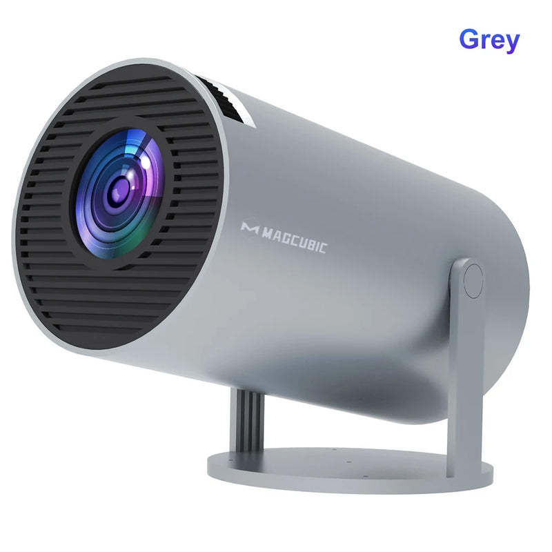 Projetor MAGCUBIC HY300 PRO — 4K, Android 11, Wi-Fi 6 Duplo, 290 ANSI Lúmens, Chip Allwinner H713, Bluetooth 5.0, Resolução 1080P (nativa 1280×720P) — Ideal para Cinema em Casa e Uso Externo