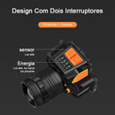 Holofote De Cabeça LED Super Brilhante Recarregável USB Com Sensor De presença À Prova D'água