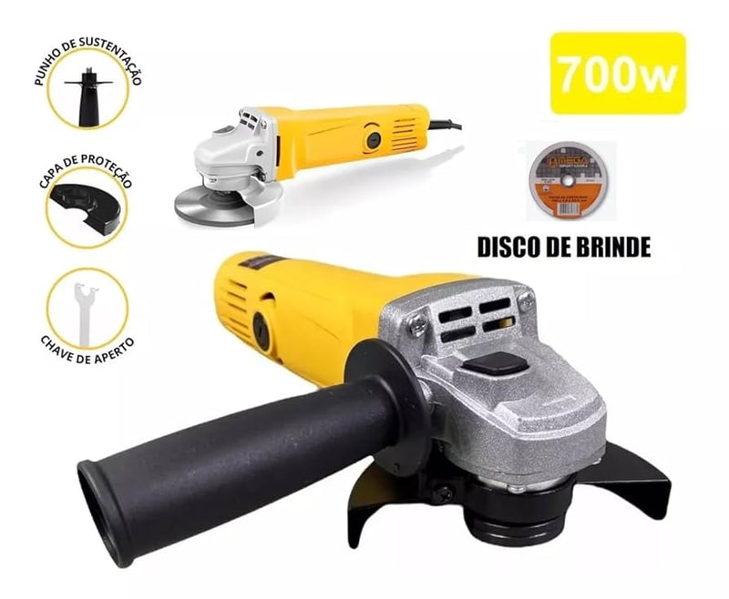 Esmerilhadeira Lixadeira Elétrica Angular 700 W 220v E 110v Promoção Imperdível